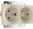 Двойная розетка WERKEL W1172003 с заземлением, слоновая кость a051465 1