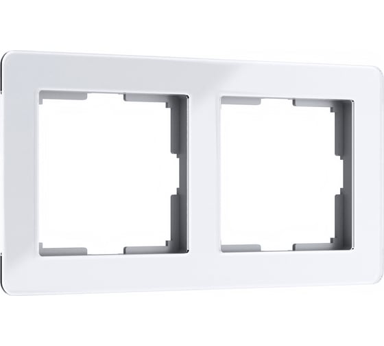 Рамка на 2 поста WERKEL W0022701 Acrylic белый a059314 1