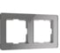 Рамка на 2 поста WERKEL W0022704 Acrylic графит a059321 1