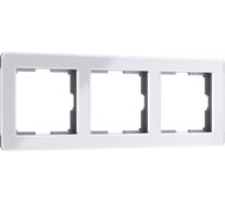Рамка на 3 поста WERKEL W0032701 Acrylic белый a059315