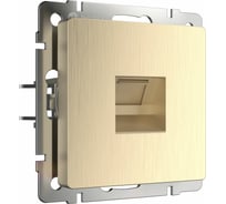 Телефонная розетка RJ-11 WERKEL WL10-RJ-11 шампань рифленый a035624