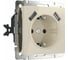 Розетка с заземлением, шторками и USBх2 WERKEL W1171503/ (слоновая кость) a051486 1