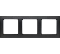 3-местная рамка EKF Стокгольм черная PROxima EAM-G-302-30