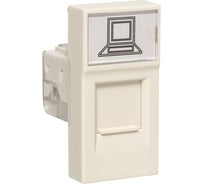 Розетка EKF RJ45 кат. 5e, 1 модуль E1MK015E-135-10