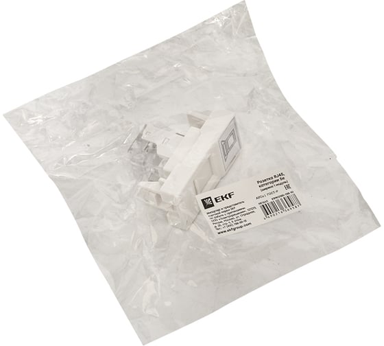 Розетка EKF RJ45 кат. 5e, 1 модуль E1MK015E-135-10