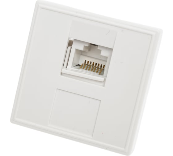 Розетка EKF RJ45 кат. 6, 2 модуля E2MK016-135-10