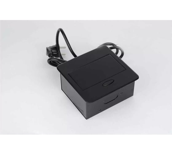 Выдвижной блок розеток GTV выдвижная розетка на 1 EURO розетку и 2 USB-A, черный, AE-PB1SAVA-20