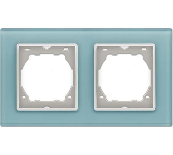 2-местная рамка Vesta Electric Exclusive Blue FRM050203SIN 1