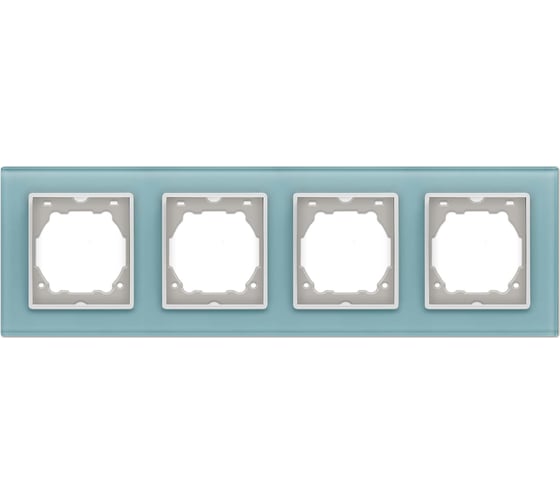 4-местная рамка Vesta Electric Exclusive Blue FRM050403SIN 1