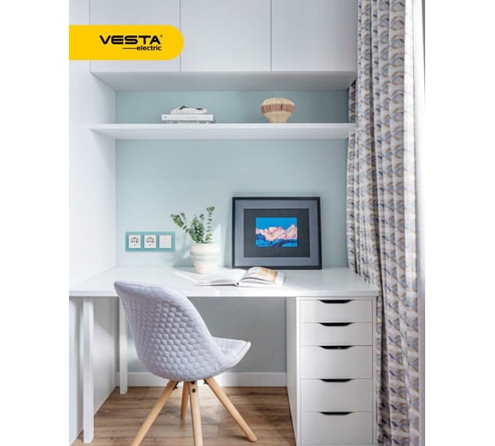 4-местная рамка Vesta Electric Exclusive Blue FRM050403SIN