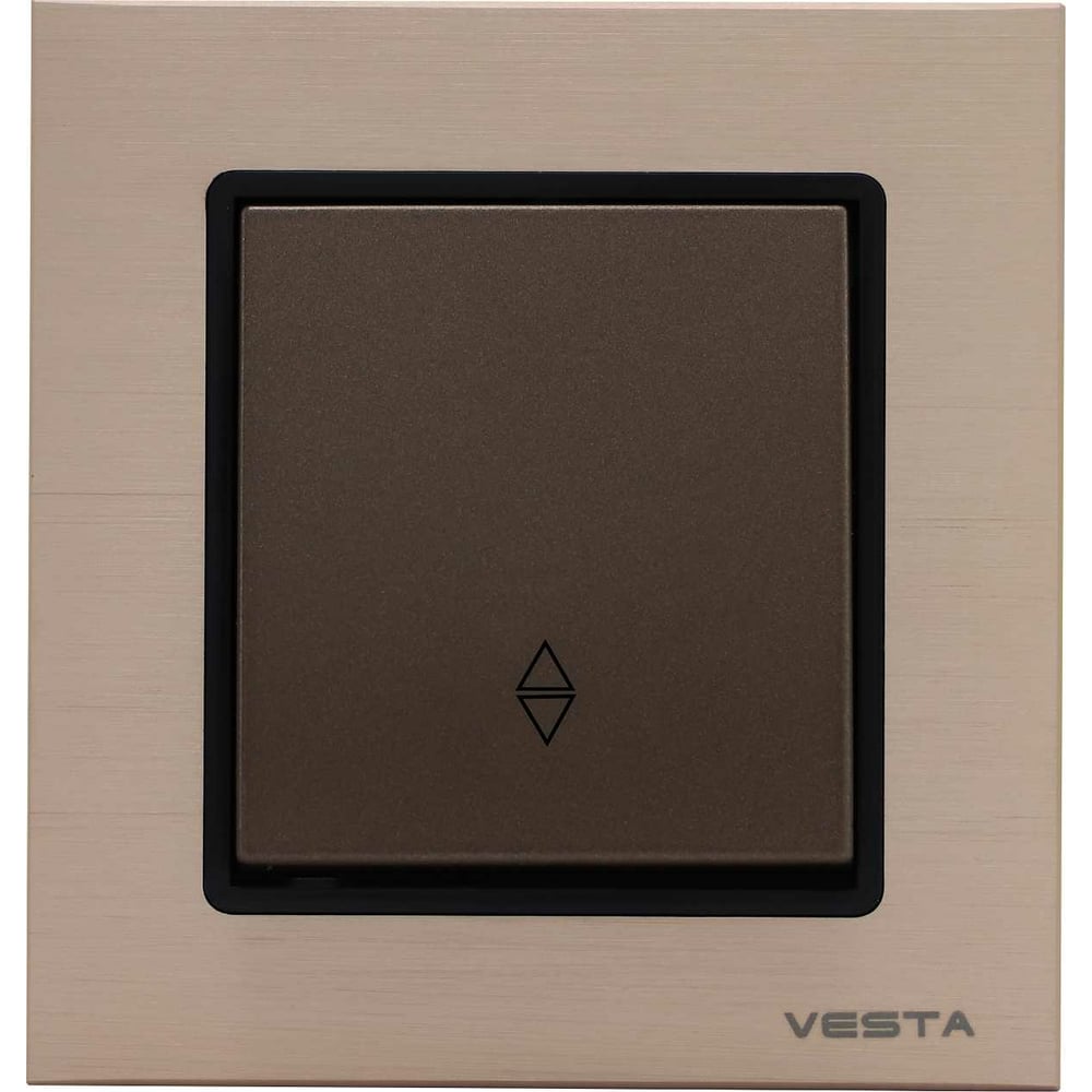 Реверсивный выключатель Vesta Electric Exclusive Champagne Metallic ...