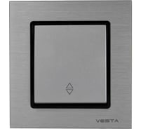 Выключатель Эксклюзивный Серебристый Металлик реверсивный Metronex Electric FVK050309SER