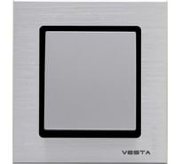 Одноклавишный выключатель Vesta Electric Exclusive Silver Metallic FVK050201SER