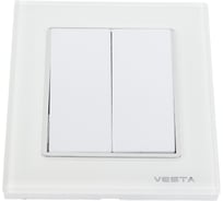 Двухклавишный выключатель Vesta Electric Exclusive White FVK050102BEL 23300133