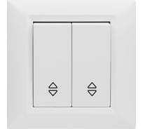 Выключатель Рим двуклавишный реверсивный Metronex Electric FVK010103BEL