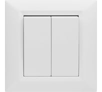 Двухклавишный выключатель Vesta Electric Roma FVK010202BEL
