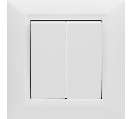 Выключатель Рим двухклавишный Metronex Electric FVK010202BEL