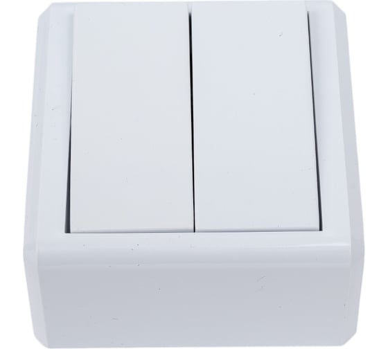 Двухклавишный выключатель Vesta Electric Mega FVK030201BEL 1