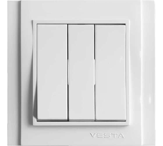 Трехклавишный выключатель Vesta Electric Verona FVK020301BEL 1