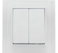 Выключатель Верона двухклавишный Metronex Electric FVK020201BEL