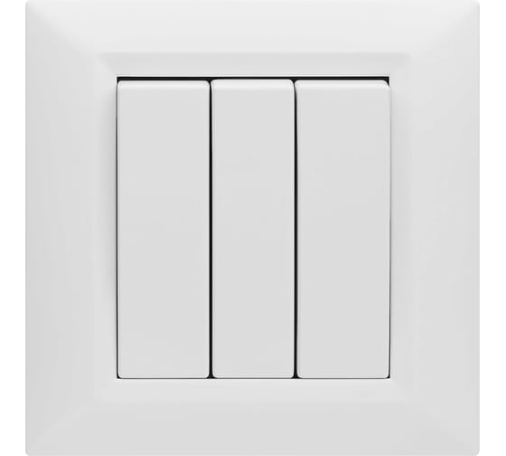 Трехклавишный выключатель Vesta Electric Roma FVK010301BEL