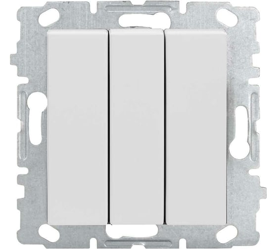 Трехклавишный выключатель Vesta Electric Roma без рамки FVK000302BEL