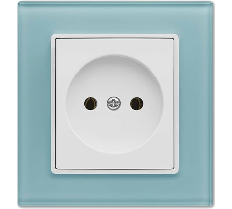 Розетка Metronex Electric Exclusive Blue одинарная без заземления FRZ00040001SIN