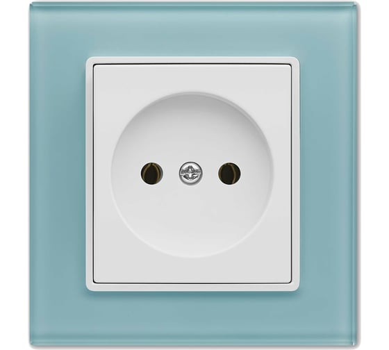 Одинарная розетка Vesta Electric Exclusive Blue без заземления FRZ00040001SIN