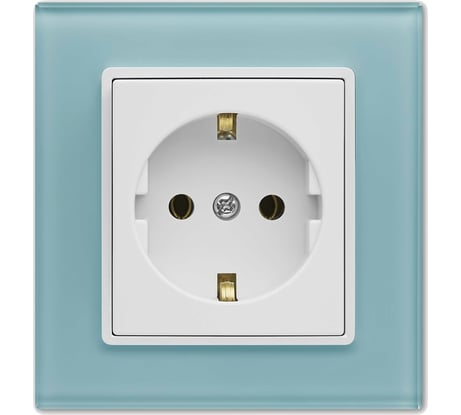 Розетка Metronex Electric Exclusive Blue одинарная с заземлением FRZ00040003SIN