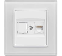 Розетка Metronex Electric Эксклюзивный Белый для сетевого кабеля LAN FRZ00041017BEL