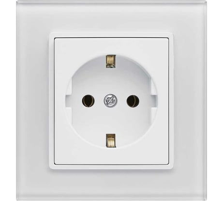 Розетка Metronex Electric Exclusive White одинарная с заземлением FRZ00040004BEL