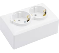 Розетка Metronex Electric Mega двойная с заземлением F00050203BEL