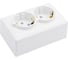 Розетка Metronex Electric Mega двойная с заземлением F00050203BEL 1