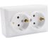 Розетка Metronex Electric Mega двойная с заземлением F00050203BEL 2