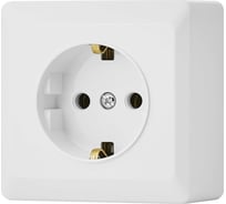 Одинарная розетка Vesta Electric Mega с заземление Mega FRZ00030102BEL