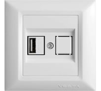 Розетка Metronex Electric Рим USB FRZ00050201BEL