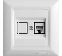 Розетка Metronex Electric Рим для сетевого кабеля LAN FRZCW010101BEL