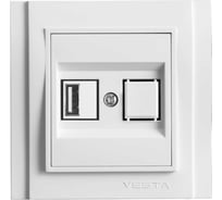 Розетка Metronex Electric Верона USB FRZ00050301BEL