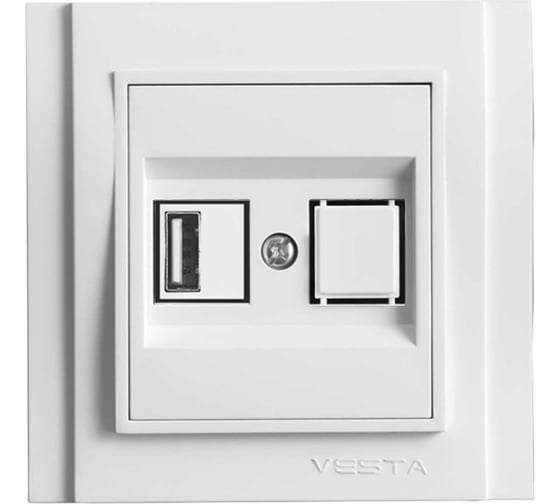 Розетка USB Vesta Electric Verona FRZ00050301BEL