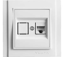 Розетка Vesta Electric Verona для сетевого кабеля LAN FRZCW020101BEL