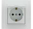 Розетка Metronex Electric Verona одинарная с заземлением с крышкой FRZ00020103BEL 1