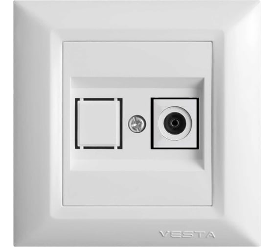 Розетка TV Vesta Electric Roma FRZTV010101BEL