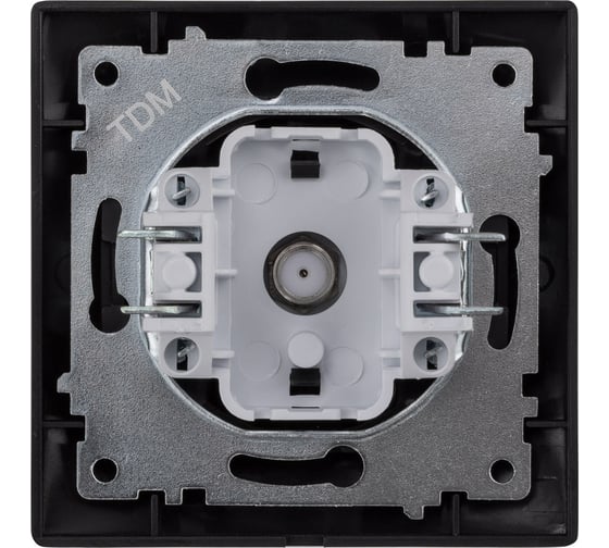 Розетка TDM ELECTRIC SAT F-разъем, 0-2400МГц, графит, Лама SQ1815-0621