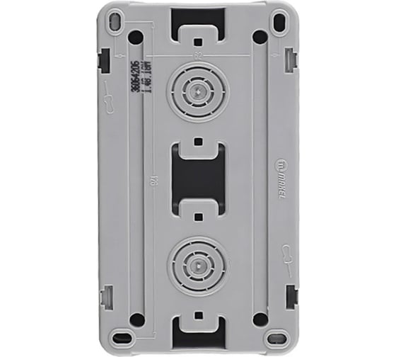 2-местная розетка MAKEL ОП, 16А, IP55, серый 36064206