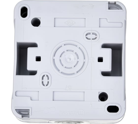 1-местная розетка MAKEL ОП, 16А, IP55, с заземлением, с крышкой, серая 36064099