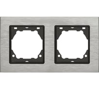 2-местная рамка Vesta Electric Exclusive Silver Metallic FRM050205SER