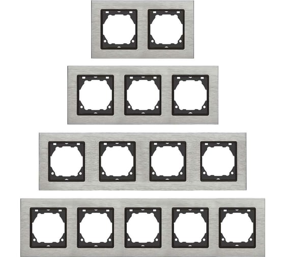 3-местная рамка Vesta Electric Exclusive Silver Metallic FRM050301STA