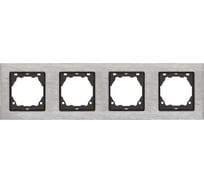 4-местная рамка Vesta ElectricExclusive Silver Metallic FRM050401STA