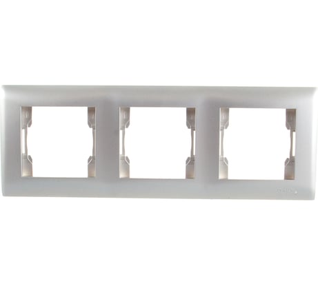 Трехместная рамка Volsten V01-15-A31-M Magenta Argento, 10011