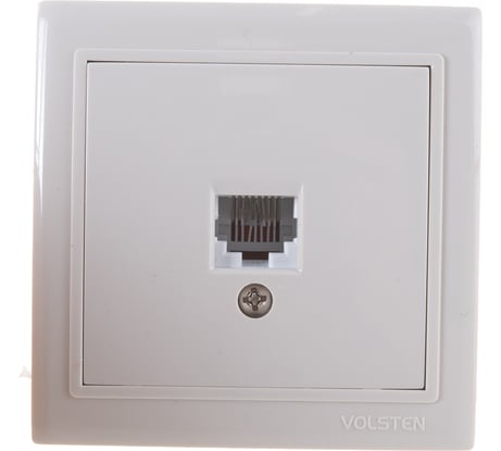 Компьютерная одноместная розетка Volsten V01-32-C11-S, 9861